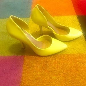 Yellow BCBG Pumps